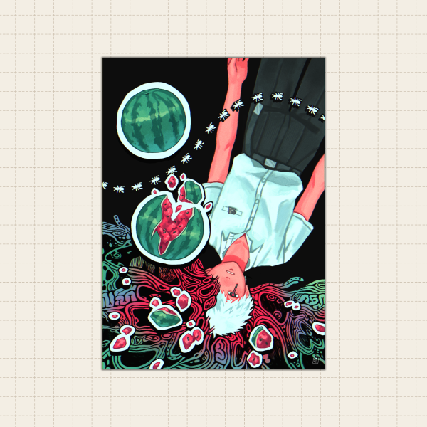 Hikaru Watermelon A5 Print