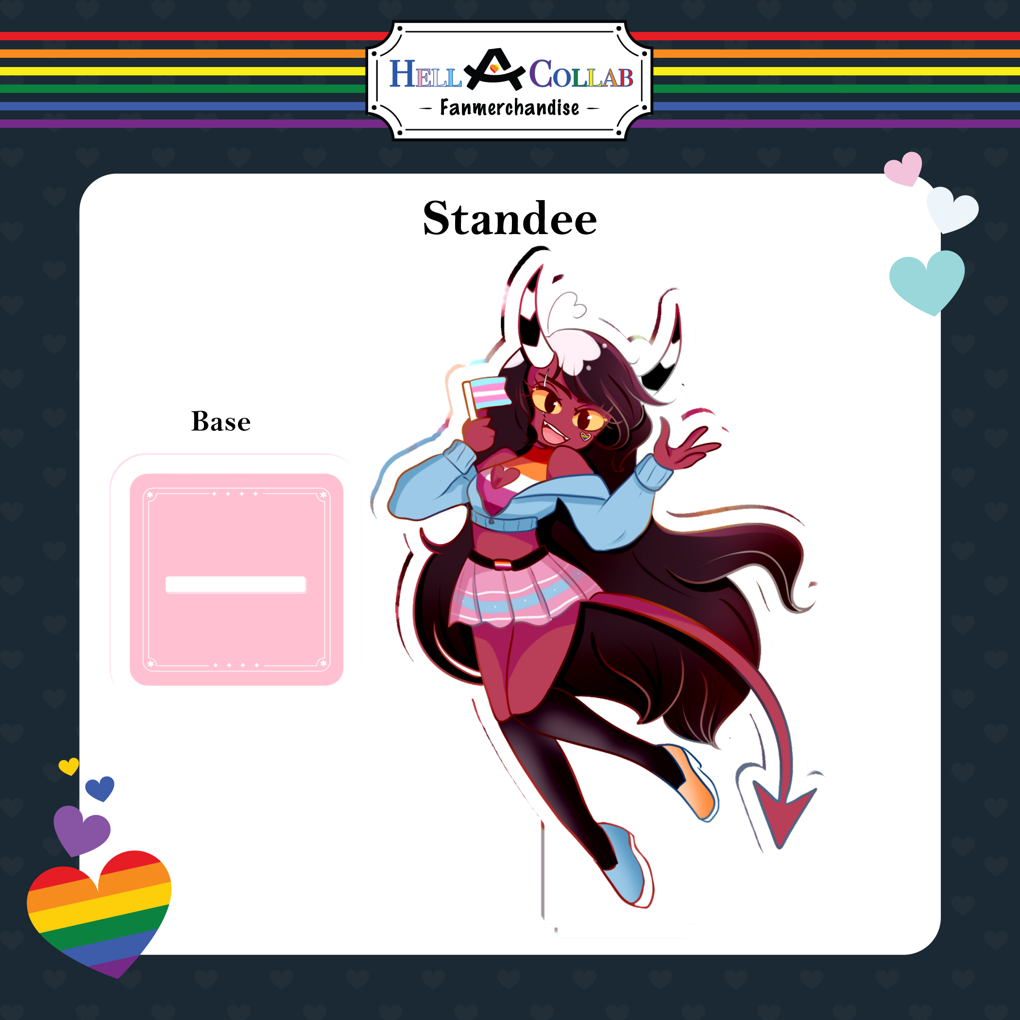Sallie May standee || Hell-a-Collab Pride Collection