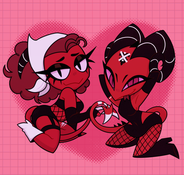 Kenbarb Couple Pin Up Keychain SET