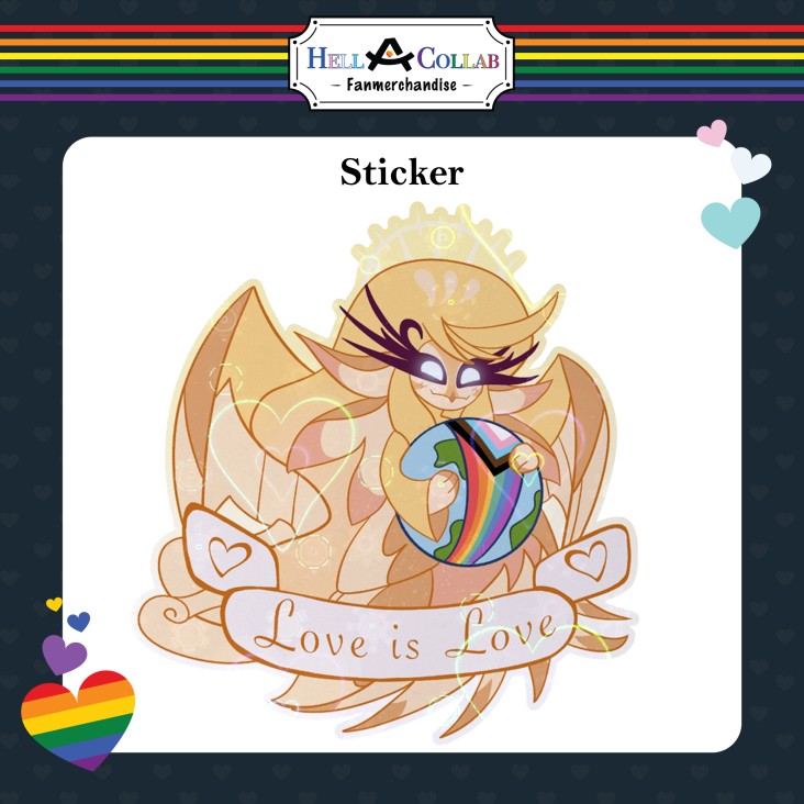 Love is Love Speaker Sticker - Hell-A-Collab Pride Collection