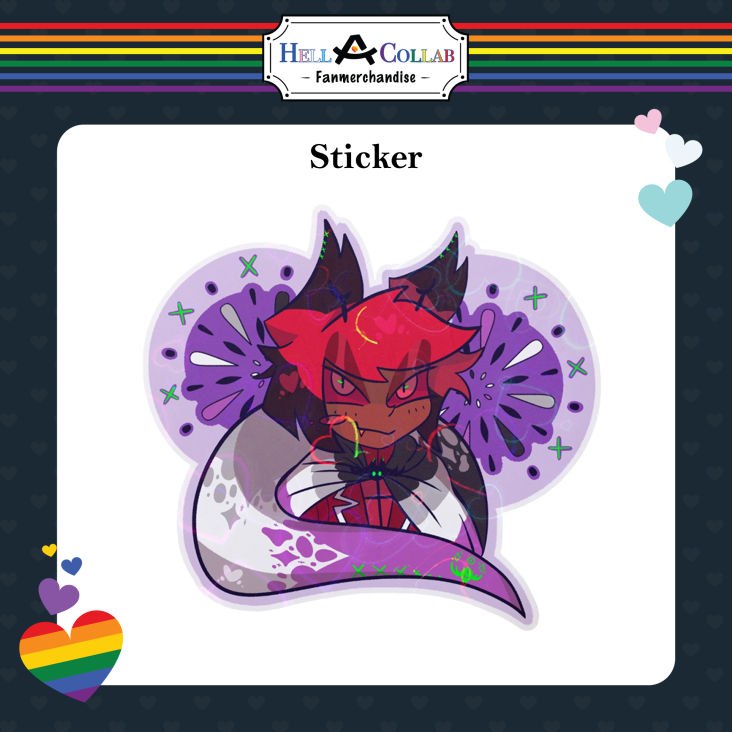 Alastor Ace Sticker - Hell-A-Collab Pride Collection
