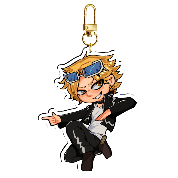 Denki Kaminari My Hero Academia Clear Acrylic Keychains