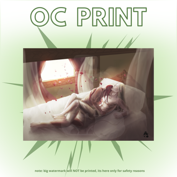 Lying in bed Oc print