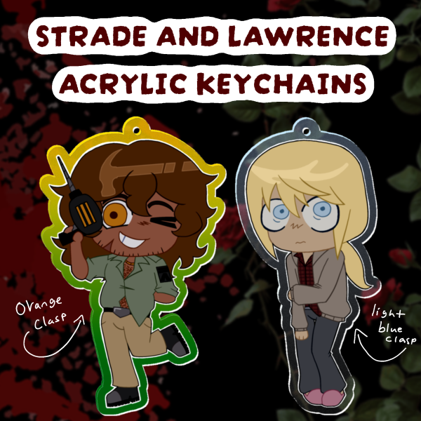 Boyfriend to Death ❤️🔪 Strade & Lawrence Acrylic Keychain Set