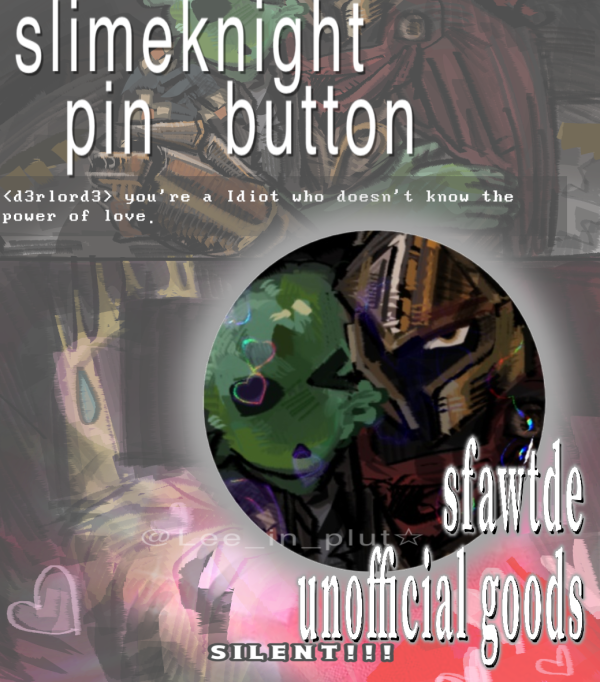 【MCARG】 slimeknight💗👊 pin button