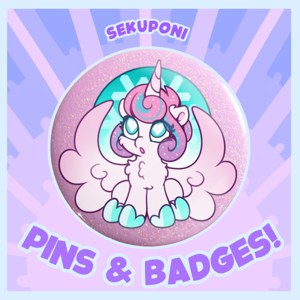 Flurry Heart Holographic Badge