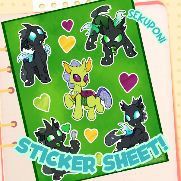 Changeling Holo Sticker sheet