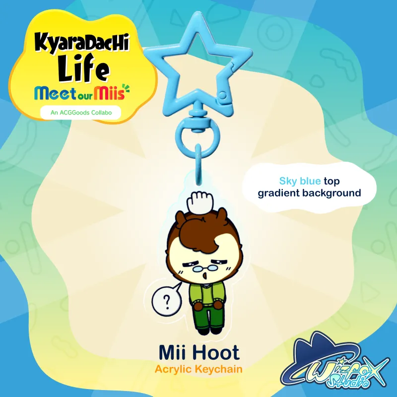 Kyaradachi Life] Mii Hoot Keychain by Echo Gecko - ACGGOODS