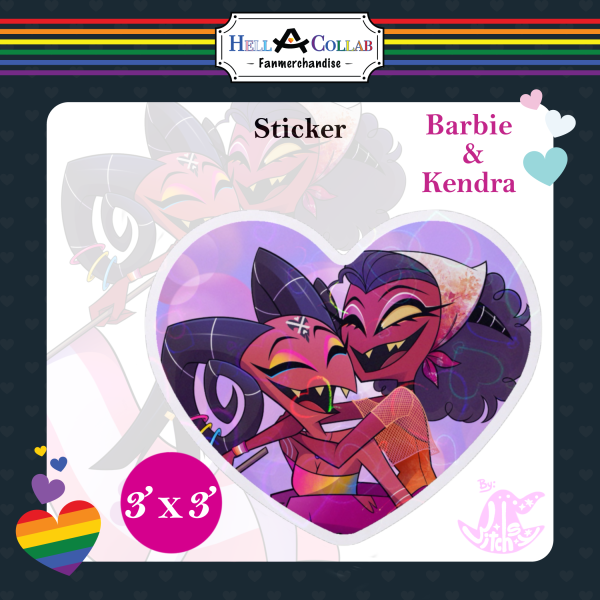 Barbie and Kendra - Sticker - Hell-a-Collab Pride Collection