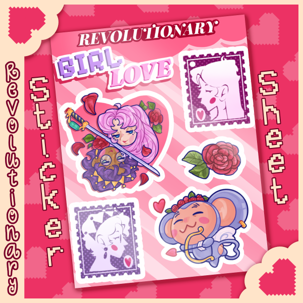 Revolutionary Girl Utena Sticker Sheet
