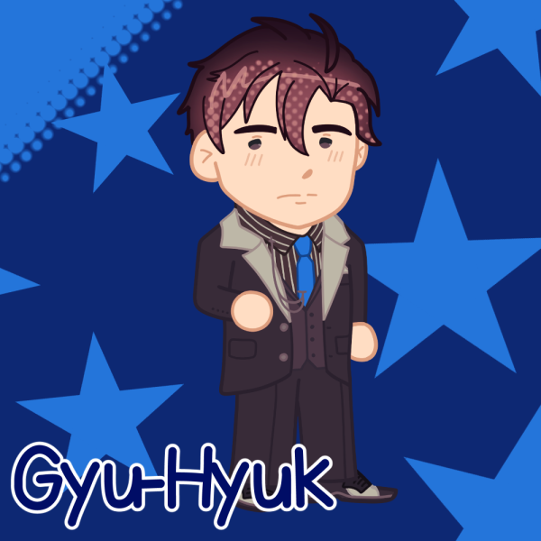 Gyu-hyuk Lee 2" Full Bleed Acrylic Keychain Buried Stars