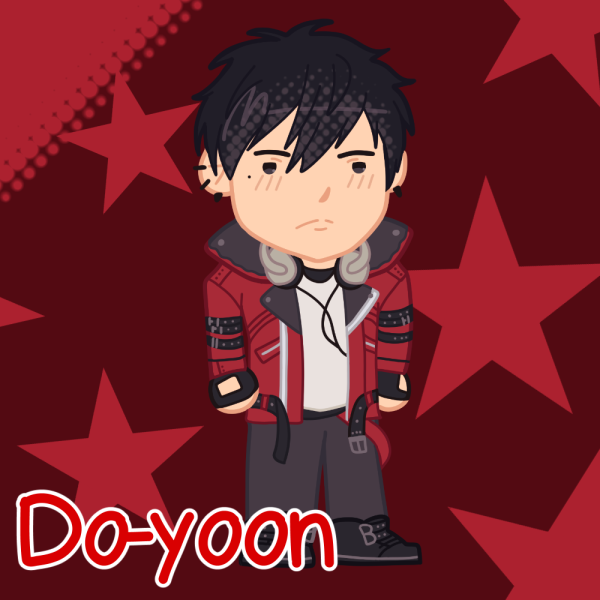 Do-yoon Han 2" Full Bleed Acrylic Keychain Buried Stars