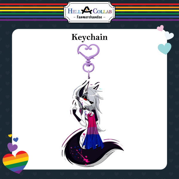 Wrapped In Pride (Loona) Keychain || Hell-a-Collab Pride