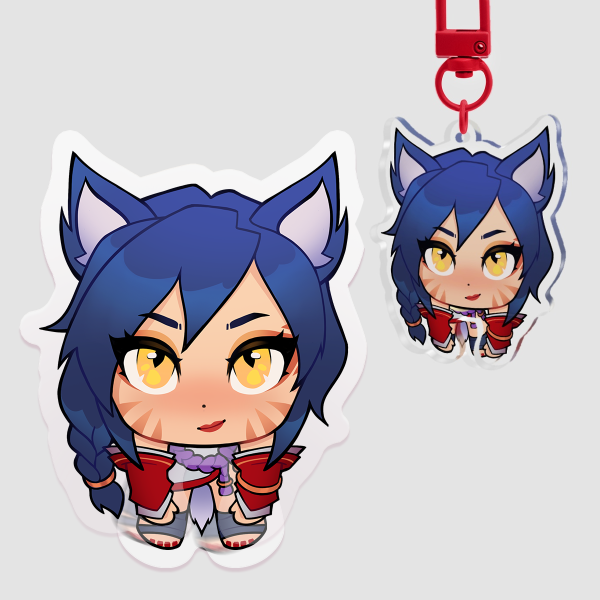 Ahri 2XKO Wiggly-Body Pendant Keychain