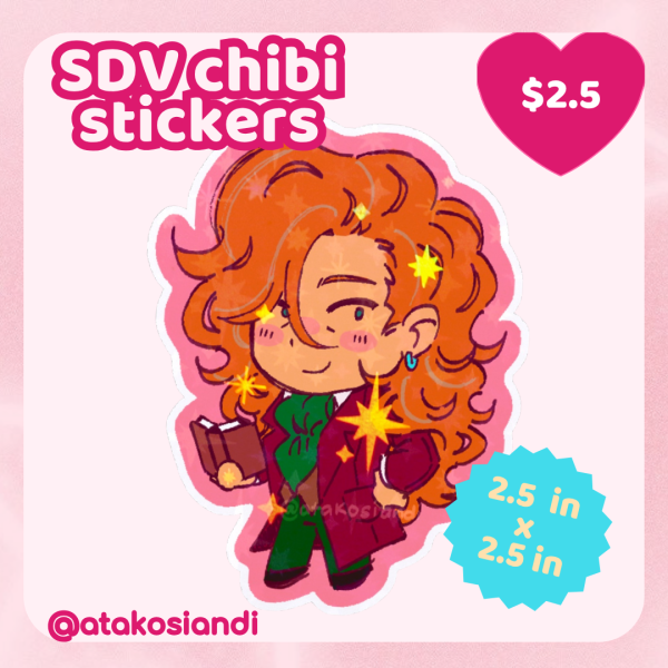 SDV Chibi Stickers - Elliott