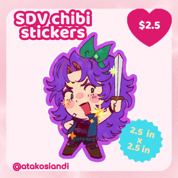 SDV Chibi Stickers - Abigail