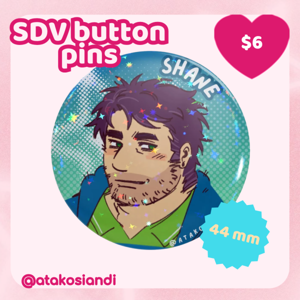 SDV Button Pins - Shane
