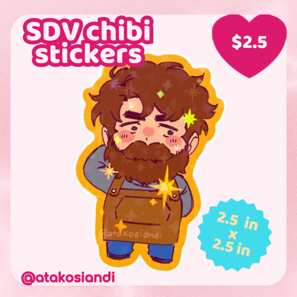 SDV Chibi Stickers - Clint