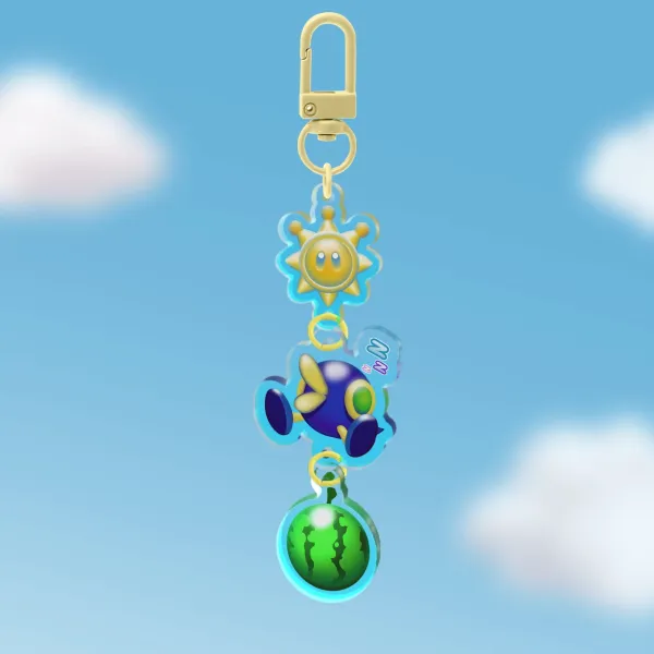 Mario sunshine keychain