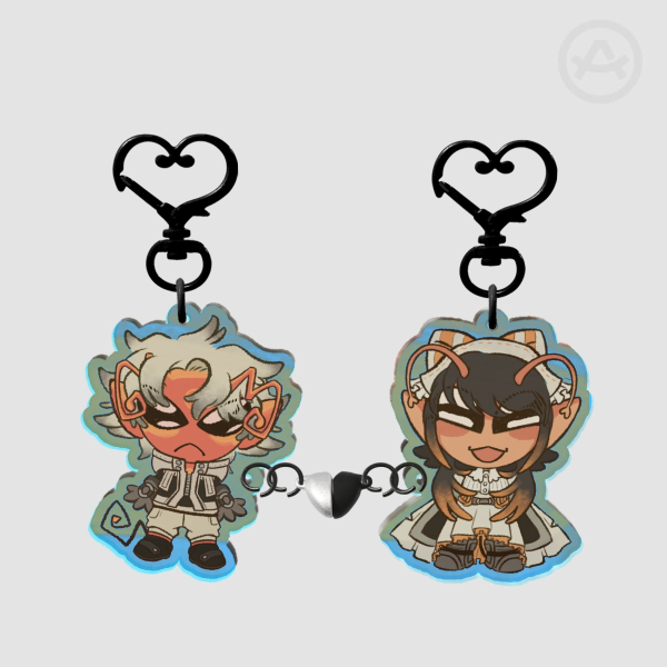 Gachiakuta - RudoAmo aliens Acrylic Magnet Keychains