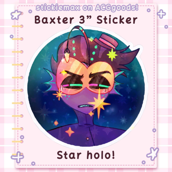 Baxter Die Cut Sticker