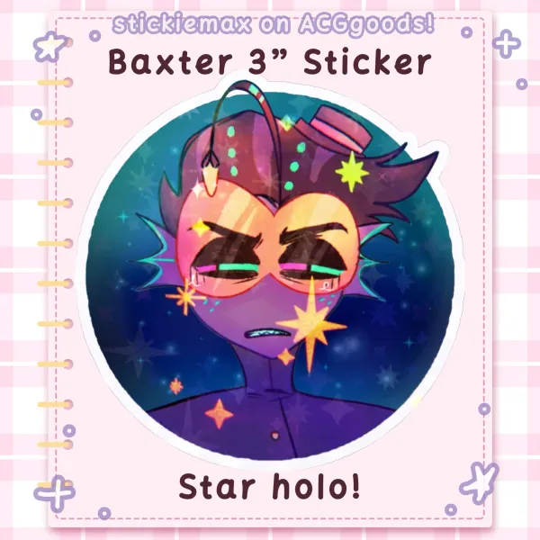 Baxter Die Cut Sticker