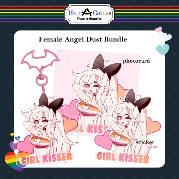 Angel Dust | Female ver pride bundle || Hell-a-collab pride collection