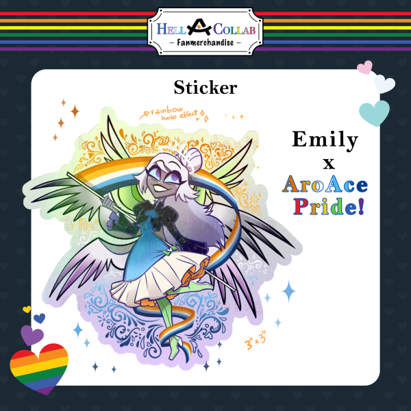 Emily Sticker || Hell-a-Collab Pride Collection