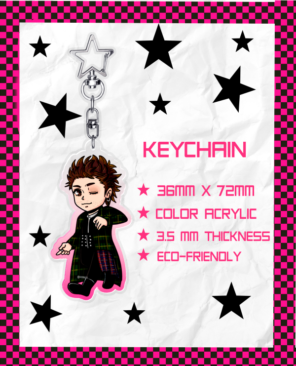 5SOS Everybody's a Star Ashton Acrylic Keychain