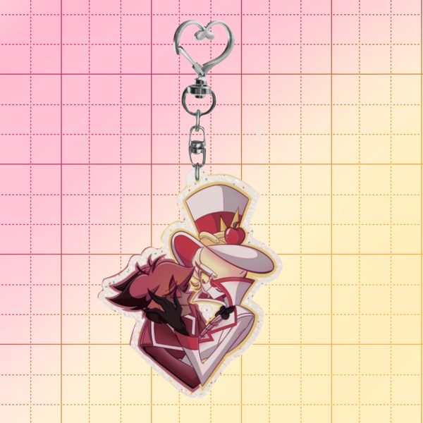 RadioApple • Glitter Acrylic Keychain