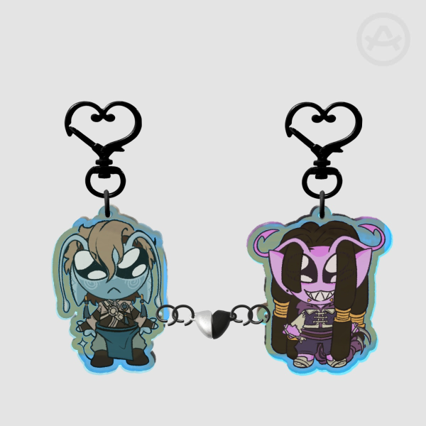 Gachiakuta - Janka aliens Acrylic Magnet Keychains