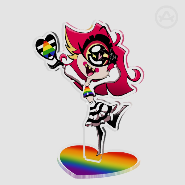 Hellaverse Pride Month Acrylic Standees