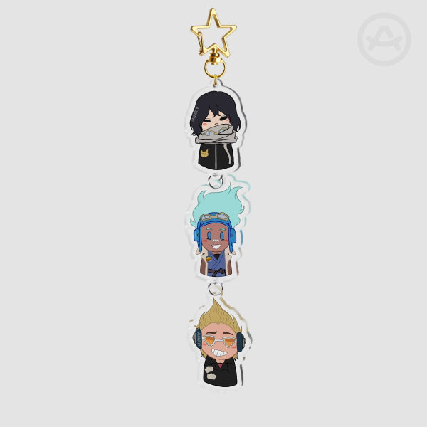 Rooftop Trios Connect Keychains