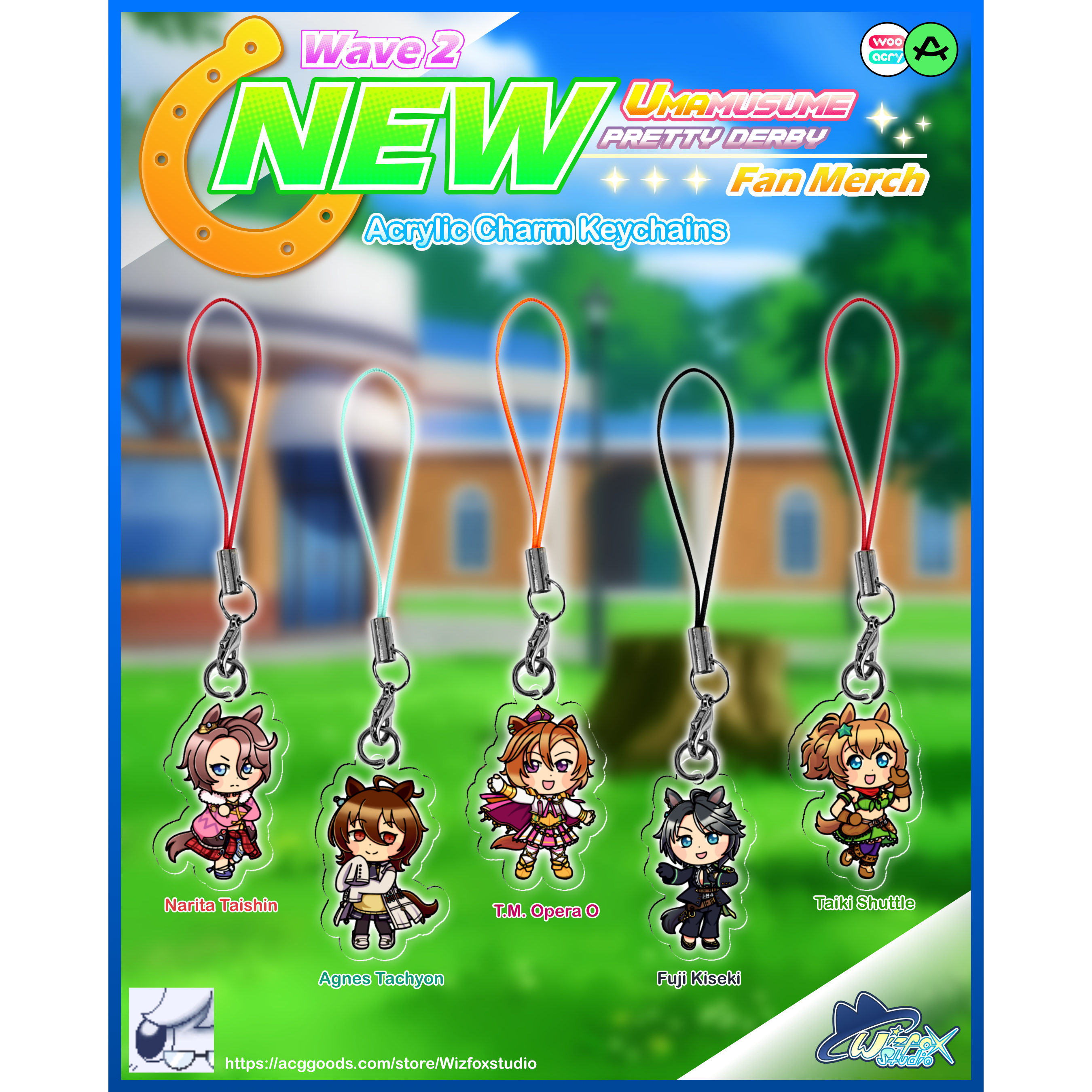 Umamusume] Acrylic Charm Keychains - Wave 2 by Echo Gecko - ACGGOODS