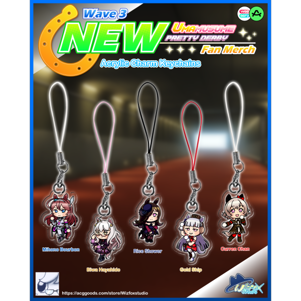 [Umamusume] Acrylic Charm Keychains - Wave 3
