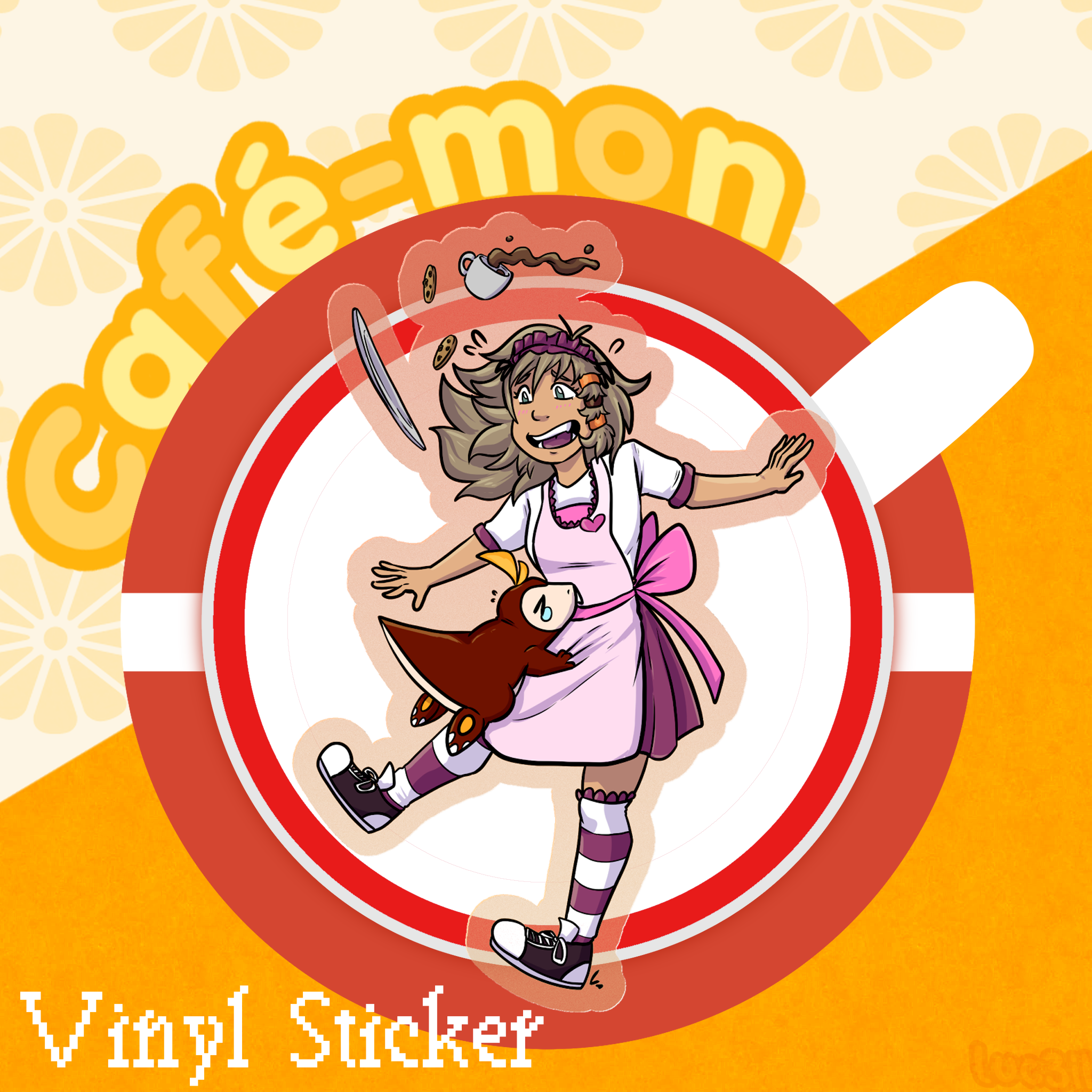 Trainer Sada Maid Sticker