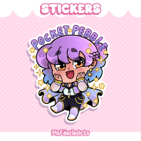 Pocket Pebble! - Die Cut Stickers