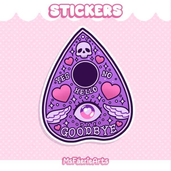 Kawaii Planchette - Die Cut Stickers