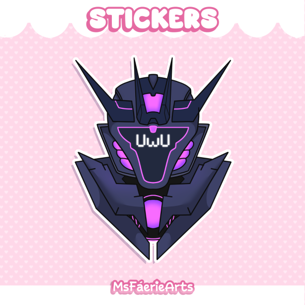 UWU Soundwave - Die Cut Stickers