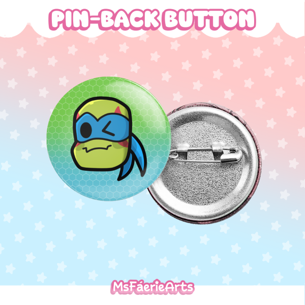 ROTTMNT Leonardo - Round Badges (Button Pins)