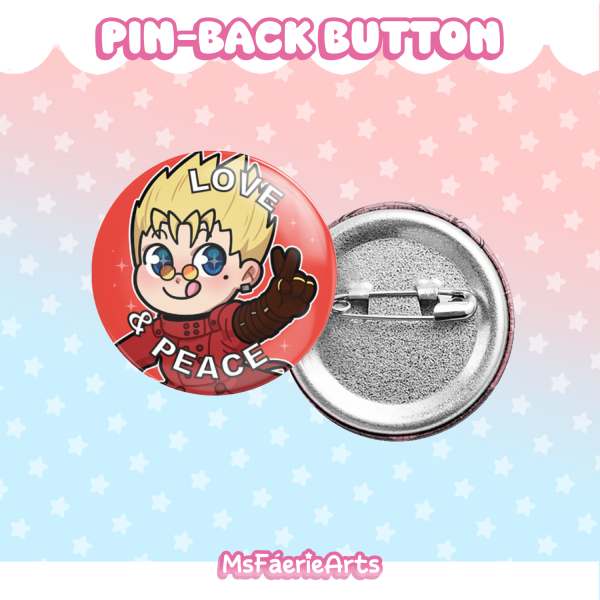 Love and Peace! - Round Badges (Button Pins)