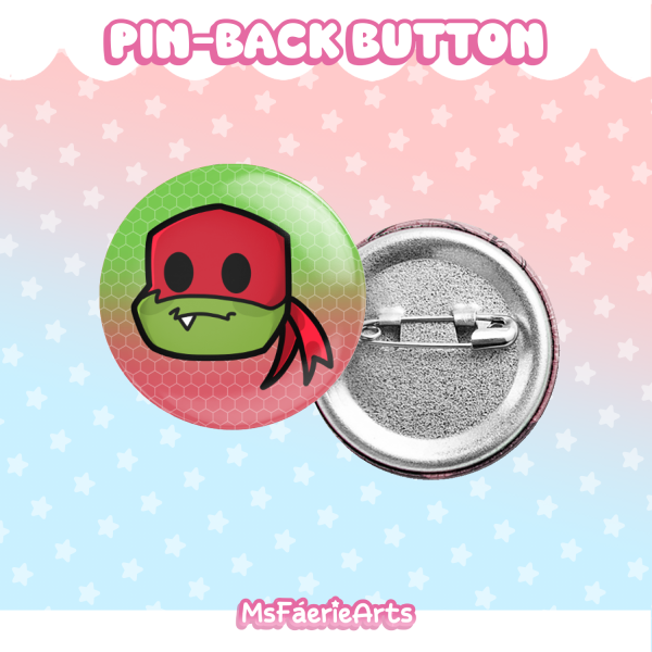 ROTTMNT Raphael - Round Badges (Button Pins)