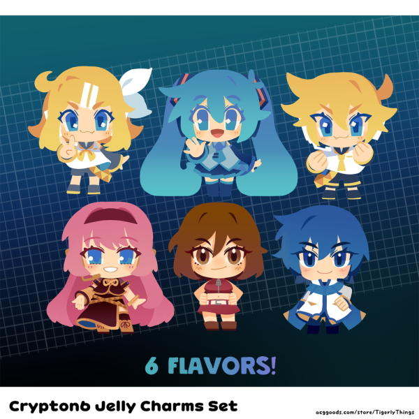 Crypton6 Jelly Charms Set