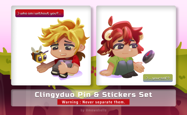 Clingyduo PU Badge & Sticker Bundle