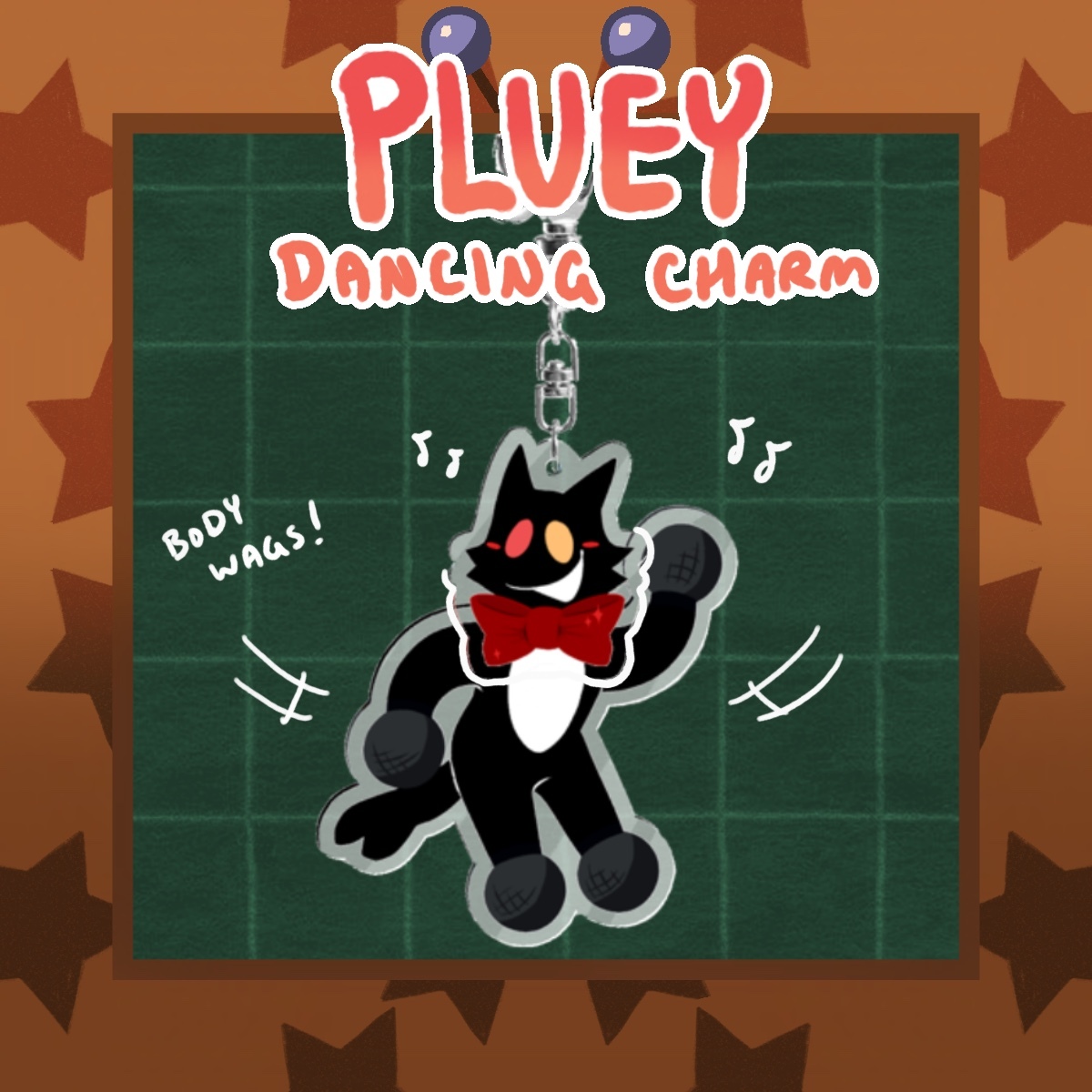 Cat Mike (Pluey) Dancing Charm