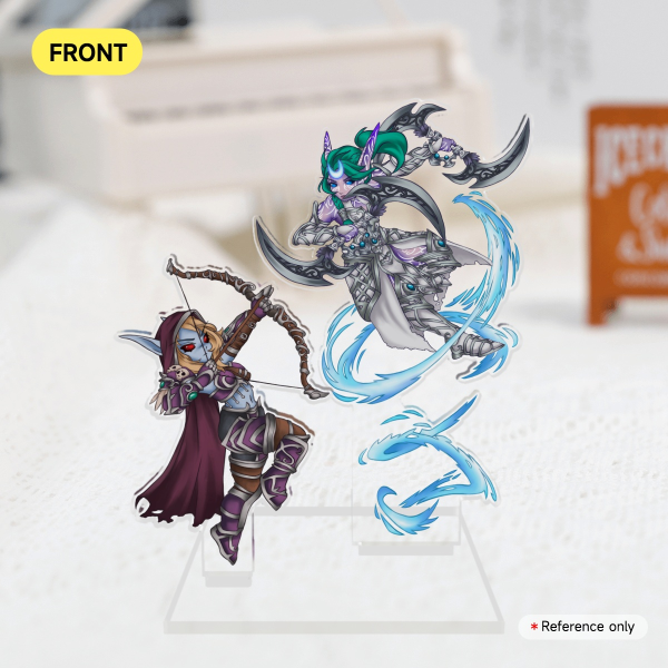 Tyrande vs Sylvanas acrylic standee