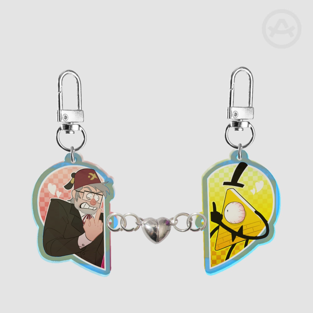 Billstan Heart Magnet Keychain