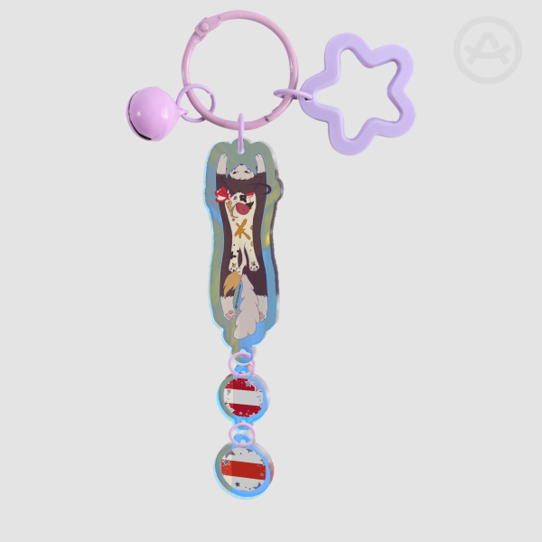 Hetalia, Neko Austria and Kugelmugel, Connection Keychain