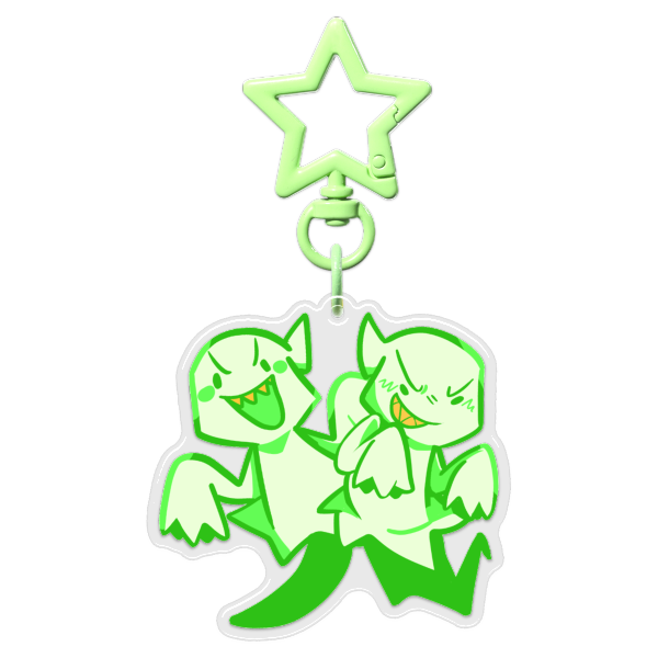 Buggs and Biggs Keychain | BOO! Don't Get Spooked