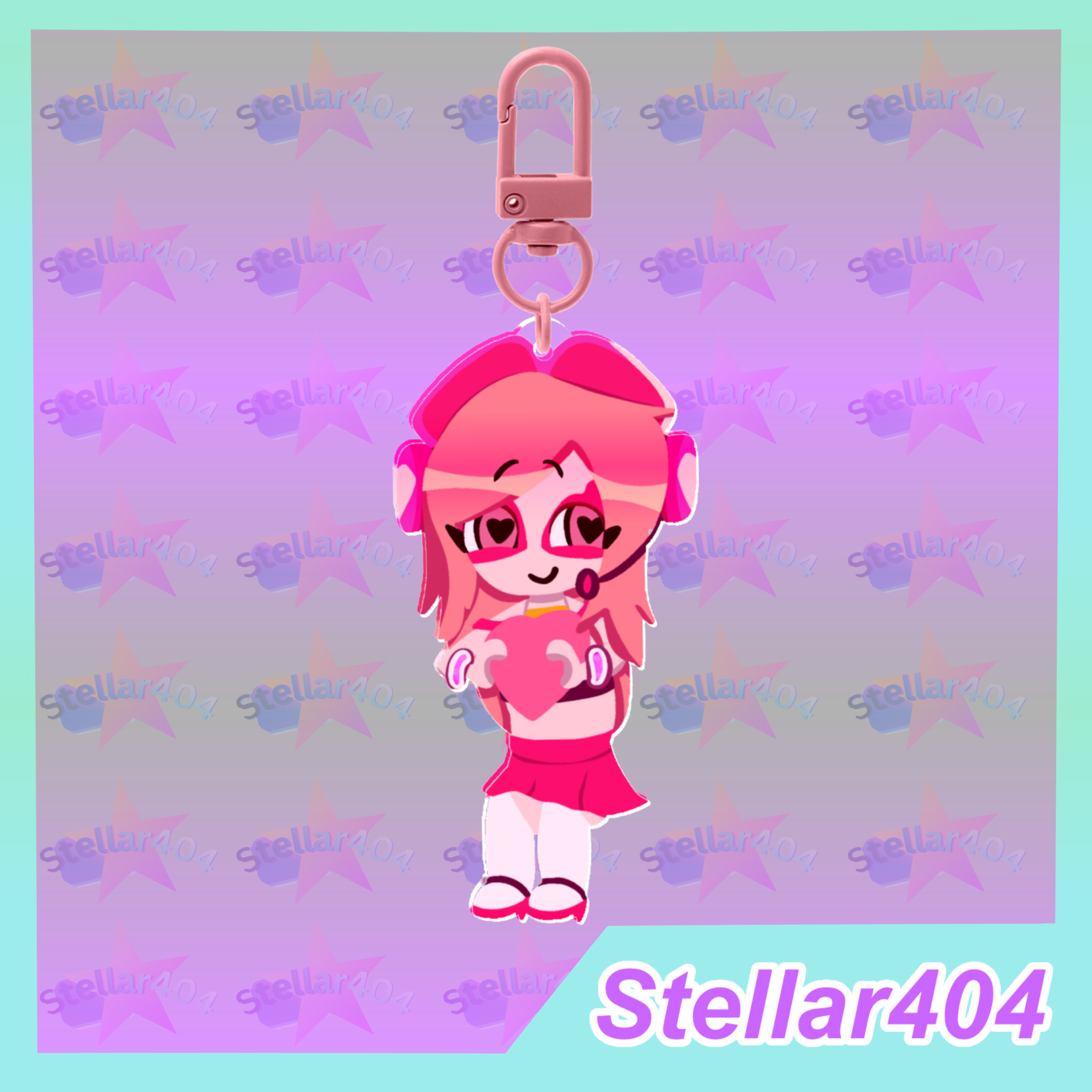 Chibi Ms. Heed Clear Acrylic Keychain